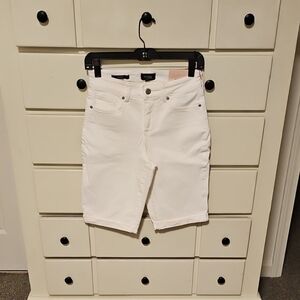 NYDJ Off-White Denim Shorts